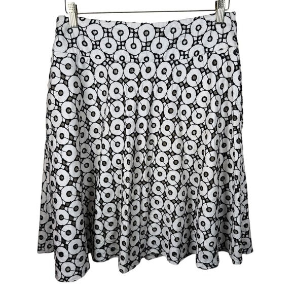 ZARA WOMAN Unconventional Lace Circle A-Line Midi Skirt Size Large Pocket Preppy - Picture 5 of 7